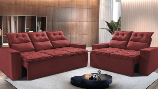 Sofa vermelho