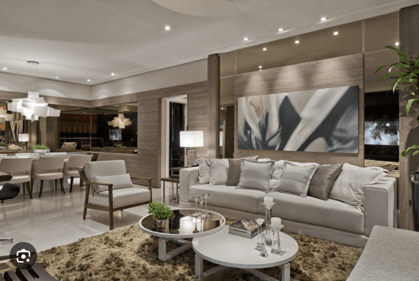 sofá cinza após higienização